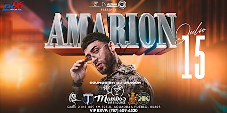 Amarion En Vivo En Mambo’s Sport & Bar Lounge tickets