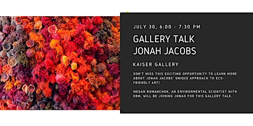 Gallery Talk with Jonah Jacobs