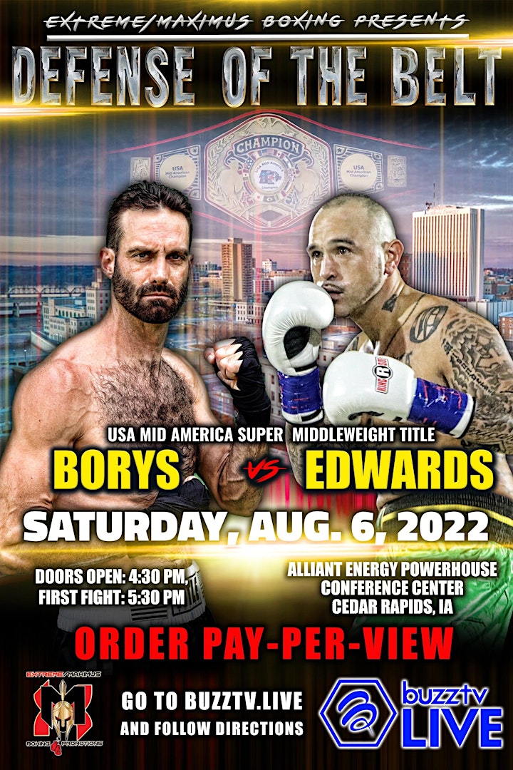 DEFENSE OF THE BELT A night of Professional Boxing in Cedar Rapids, Iowa image