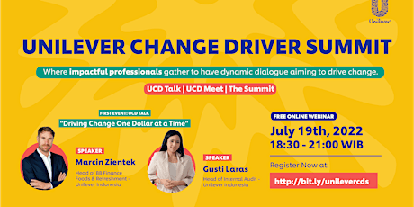 Unilever Change Driver Summit I First Event: UCD Talk tickets