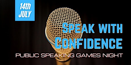 Speak with Confidence -public speaking games night tickets