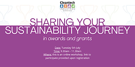 WEBINAR: Sharing Your Sustainability Story in Awards & Grants tickets