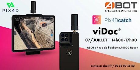 Démo Pix4D - ViDoc  RTK Rover le 7 Juillet à  Rouen -  ABOT billets