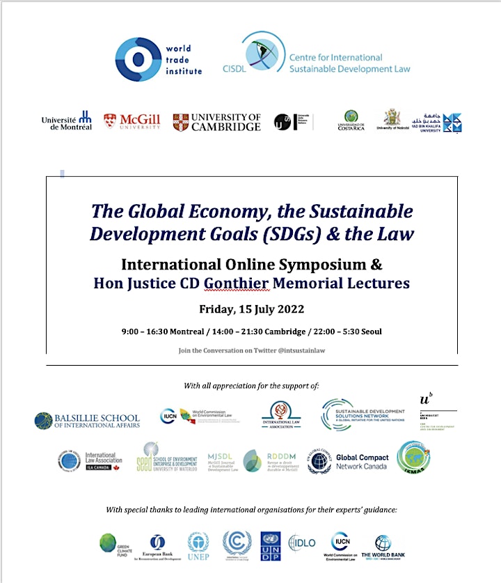 The Global Economy, the Sustainable Development Goals & the Law Symposium image
