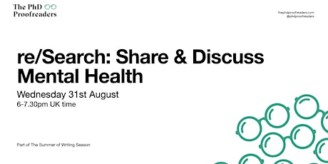 re/SEARCH - Share & Discuss Mental Health (August 2022)