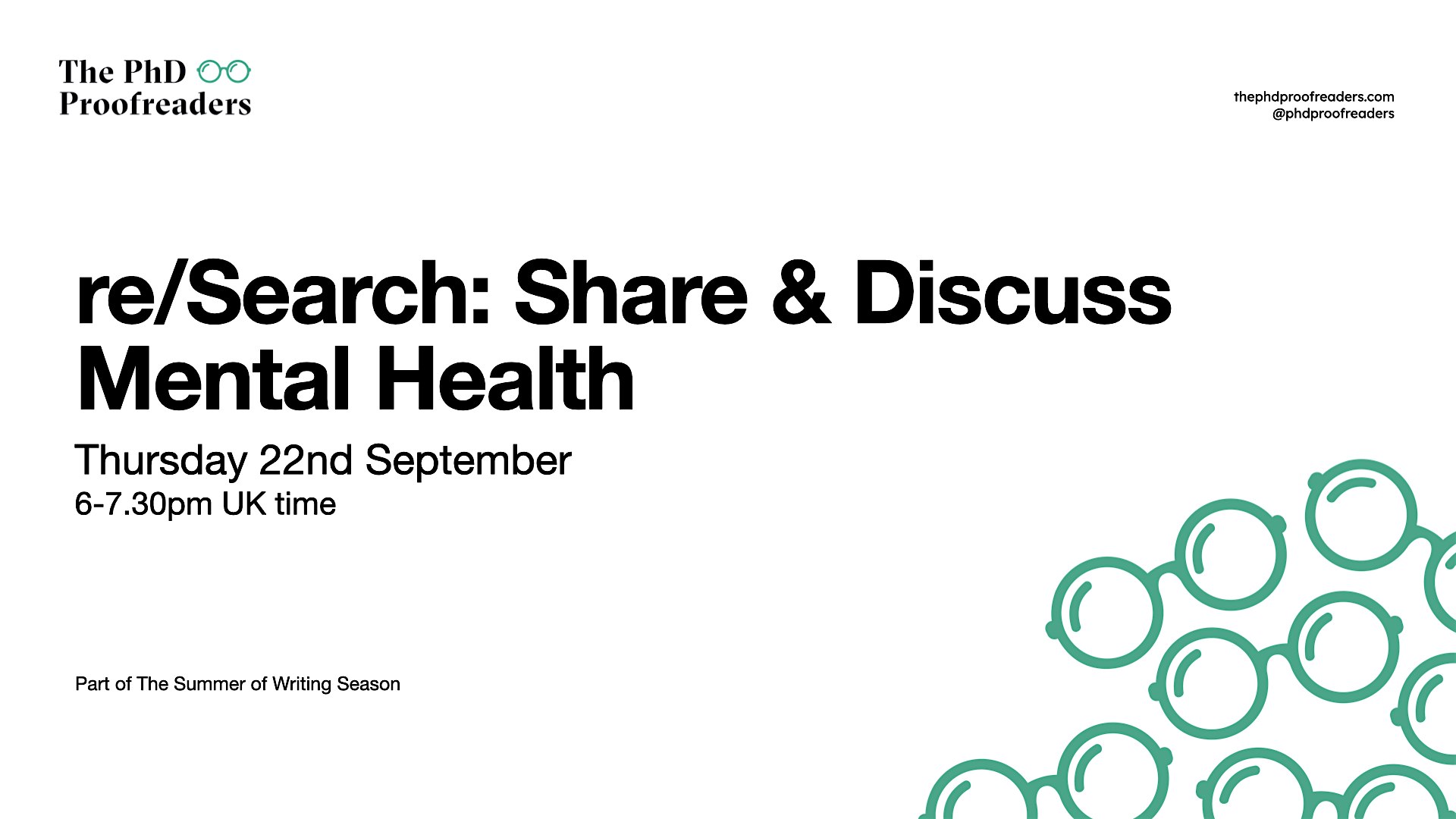 re/SEARCH – Share & Discuss Mental Health (September 2022)