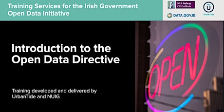 ONLINE Ireland OD Initiative - Intro to Open Data Directive (5 Oct 22) tickets