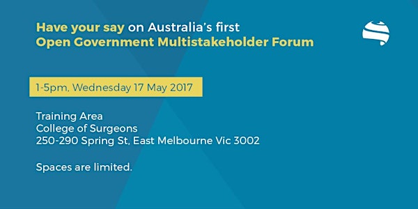 Establishing Australia's first Open Government Multistakeholder Forum