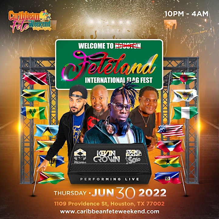 Caribbean Fete Weekend Houston June 30th to  July image
