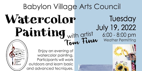 Adult Watercolor Workshop - Weather Permitting tickets