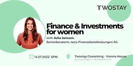 Finance & Investments for women presented by Twostay primary image