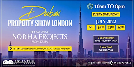 Dubai Property Show London tickets