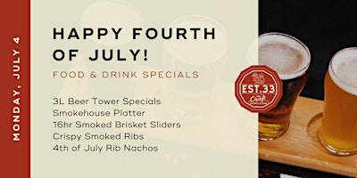 Fourth of July at EST.33 Thai Craft Brewery & Kitchen