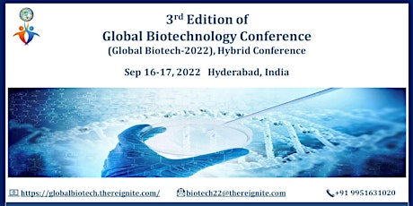 3rd edition of the Global Biotechnology Conference tickets