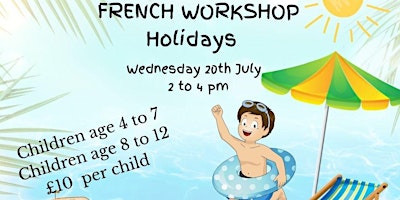 French Workshop- Children age 4 to 7