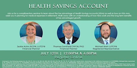 Health Savings Account Presented by Generational Financial tickets
