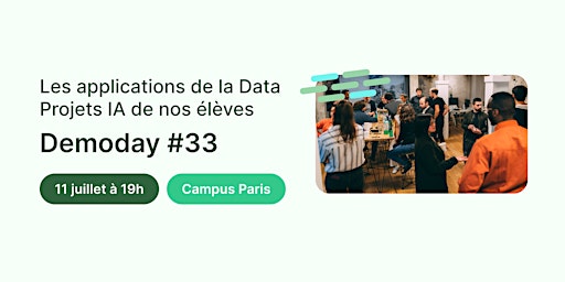 Data Demoday #33 -Projets IA : les applications de la Data | Jedha Paris
