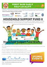Household fund Briefing session tickets