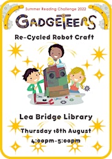 Summer Reading Challenge Craft at Lea Bridge library tickets