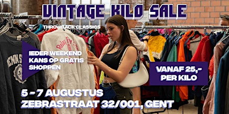 Throwback Classics - Vintage Kilo Sale | Gent tickets