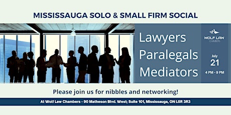 Mississauga Solo and Small Firm Social tickets