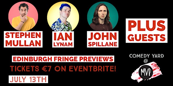 ComedyYard presents Edinburgh Fringe Previews