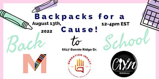 Backpacks for a Cause-Back to School!