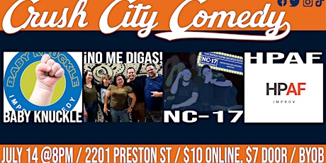 Crush City Comedy: Live Comedy and BYOB, baby!! tickets