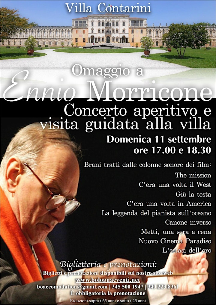 Immagine Concerto aperitivo a villa Contarini - Omaggio a Ennio Morricone