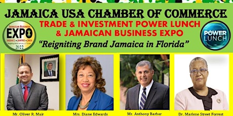 Imagen principal de TRADE & INVESTMENT POWER LUNCH & JAMAICAN BUSINESS EXPO