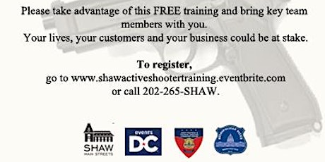 Primaire afbeelding van Shaw Active Shooter Training for Business Owners and Restaurants