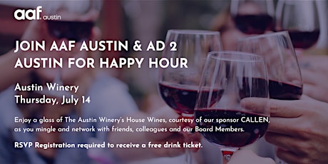 AAF Austin & Ad 2 Austin July 2022 Happy  Hour tickets