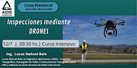 CURSO: INSPECCIONES  MEDIANTE DRONES entradas