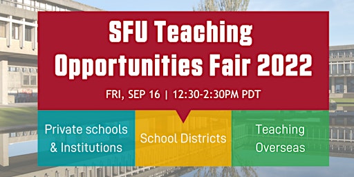 SFU Teaching Opportunities Fair 2022