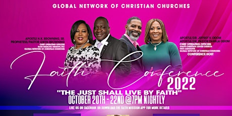 GLOBAL NETWORK OF CHRISTIAN CHURCHES FAITH CONFERENCE 2022 tickets