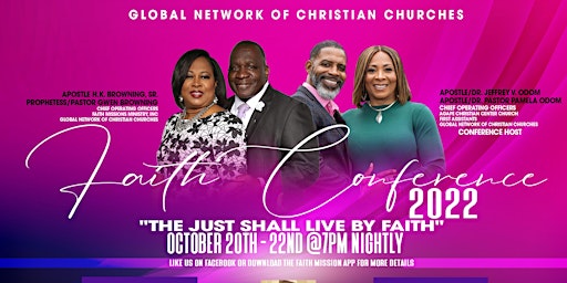 GLOBAL NETWORK OF CHRISTIAN CHURCHES FAITH CONFERENCE 2022
