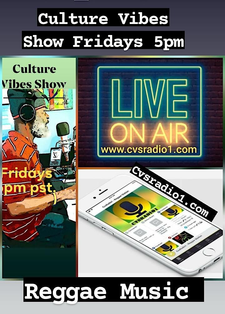 Reggae Radio | Culture Vibes Show | Live Broadcast | Streaming 24/7 image