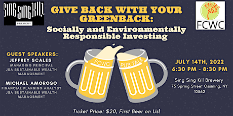 Give Back with your Greenback! FCWC Pub Talk 2022 tickets