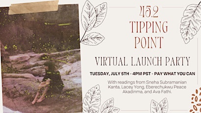 Issue 45.2 Virtual Launch Party: Tipping Point tickets