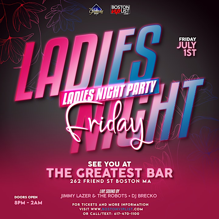 Ladies Night @ The Greatest Bar image