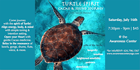Turtle Spirit Cacao & Sound Journey tickets