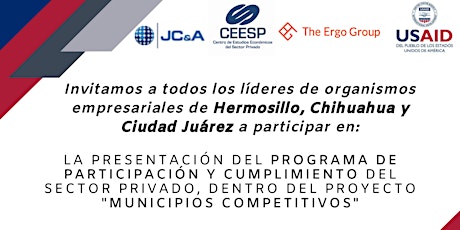 Reunión con las cámaras empresariales de Hermosillo, Chihuahua y Cd. Juárez bilhetes