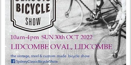 CONCOURS REGISTRATION - 2022 SYDNEY CLASSIC BICYCLE SHOW tickets