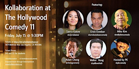 Comedy Show - Kollaboration at The Hollywood Comedy tickets