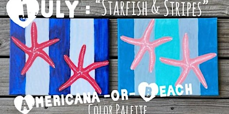 Paint & Sip with Hey Scribbler - Starfish & Stripes