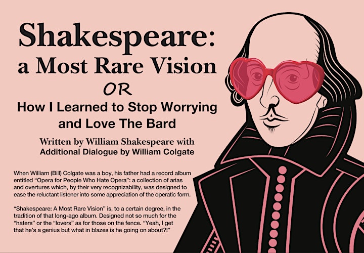 'Shakespeare: a Most Rare Vision' with William Colgate (Tuesday) image