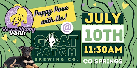 Rescue Puppy Yoga - Goat Patch Brewing Co 11:30am
