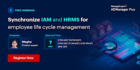 Synchronize IAM and HRMS for seamless employee life cycle management tickets