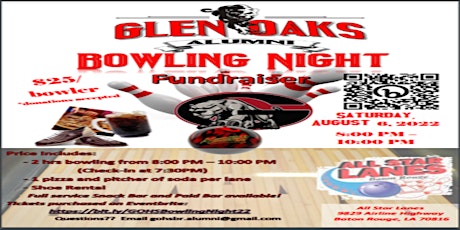 Glen Oaks Alumni Bowling Night tickets