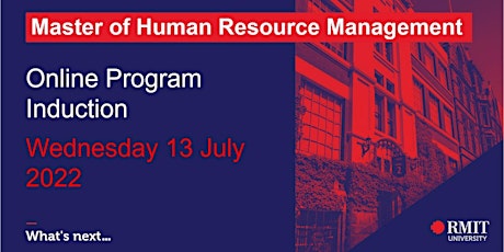 Master of Human Resource Management Program Induction (Online) biglietti